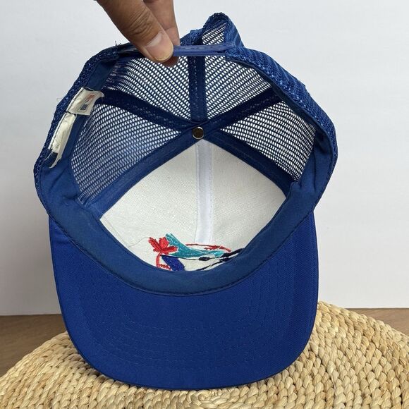 Vintage Ted Fletcher MLB Toronto Blue Jays Baseball Snapback Cap Hat Trucker - Picture 4 of 6